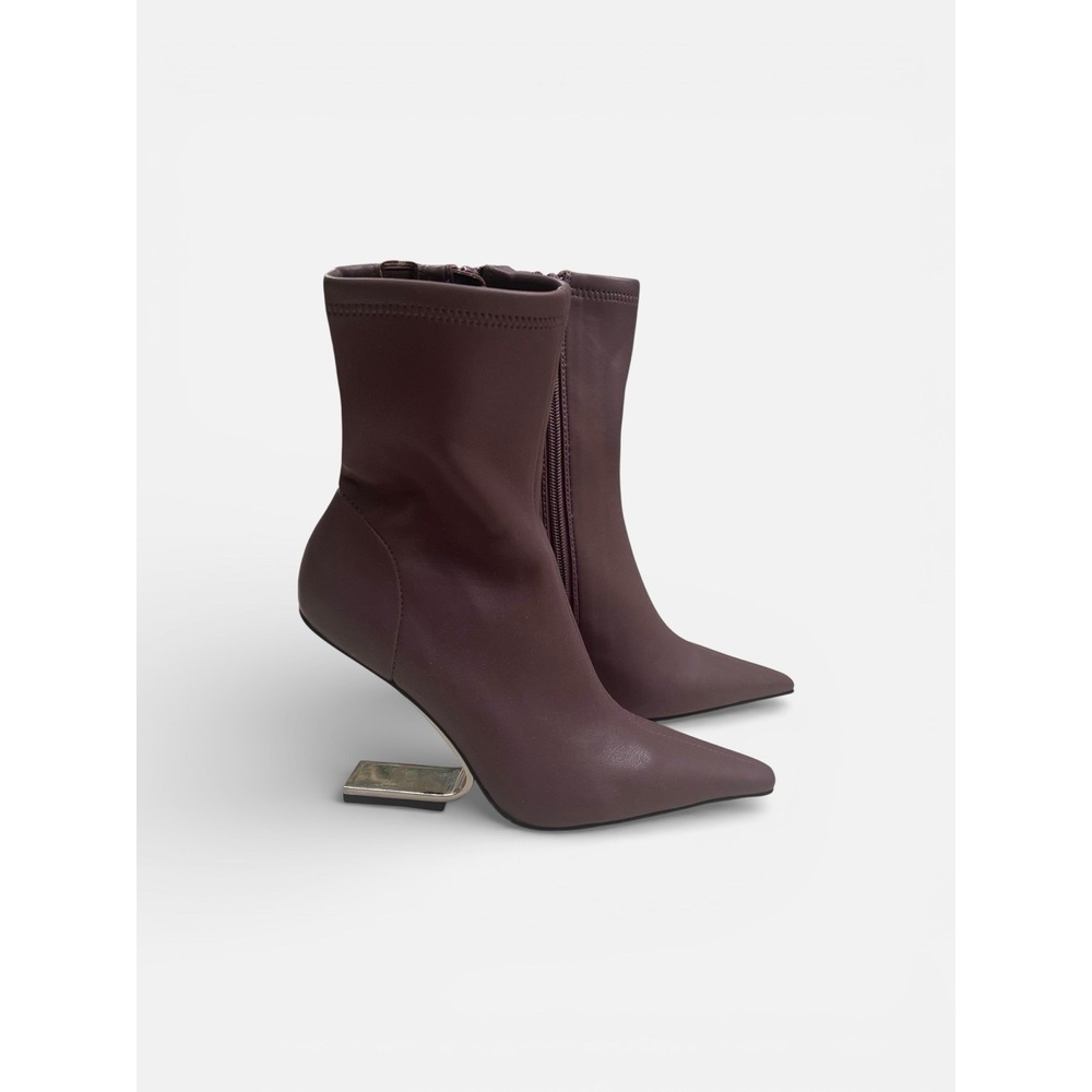 Jeffrey Campbell Compass Hidden Heel Boots Size 6 Lilac Pointy Ankle Heels